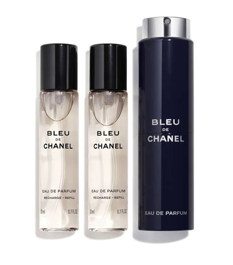 chanel bleu de chanel refillable travel spray 3x20ml|bleu de chanel refill kit.